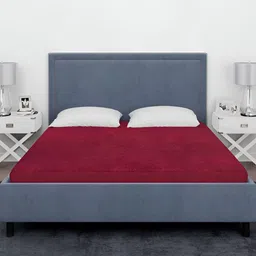 Magixy Maroon Terry Water Resistant Mattress Protector-image-63