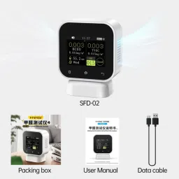FNIRSI SFD-02 4-in-1 Indoor Air Quality Monitor with Touchscreen Formaldehyde (HCHO) & TVOC Detector For Real-time Temperature & Humidity Tester FNIRSI SFD-02 4-in-1 Indoor Air Quality Monitor with Touchscreen Formaldehyde (HCHO) & TVOC Detector For Real-time Temperature & Humidity Tester image 4