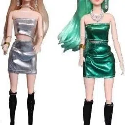 Beautiful Dazzling Doll Combo with Moveable Arms, Legs, Elbow & Knee for Girl|48-image-16