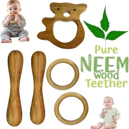 Natural Neem Wood Teether for Babies – Chemical Free & Safe Teether-picture-34