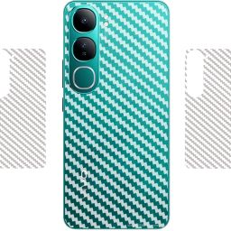 SCREENIX VIVO Y300 5G, || 3D CARBON FIBER BACK LAMINATION || (PACK OF 2) Mobile Skin-image-38
