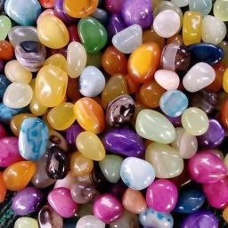 Stone Polished Glossy Decortaive Onyx Pebbles Stones for Home Decor, Garden, Table Decoration and Vase Fillers Naturalmulti Polished, Regular Asymmetrical Onyx Pebbles-image-34