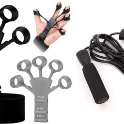 Home Gym Exerciser Combo Of Finger Exerciser With Skipping Rope Fitness Accessory Kit Kit-image-57