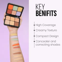 beauty berry Ultra Blend Full Coverage Creamy Concealer and Corrector Palette Concealer image 3