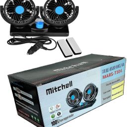 12V DC Car Fan for Dashboard 360 Degree Rotatable Dual Head Car Auto Cooling Car Interior Fan-image-60