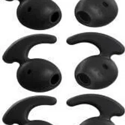 BUMTECH 10 Pcs (5 Pair) S7 Eds Anti-Slip Silicone Replacement Ear Tips In The Ear Headphone CushionÂ Â (T of 10, Black) In The Ear Headphone Cushion (Pack of 5, Black) In The Ear Headphone Cushion-image-33