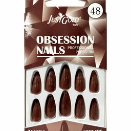 JUSTGOLD Set Of 24 Professional Obsession Press On Pre Glued Nails - Shade 48-27