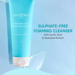 DOT & KEY Deep Pore Clean Milky Foam Face Wash Cleanser with Seaweed - 100ml-16