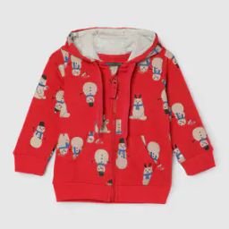 Boys Regular Fit Graphic Print Hooded Sweatshirt-image-7