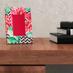 Floral Print Rectangle Photo Frame-24