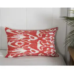 Ikat Print Pillow Cover with Zip Closure-picture-0