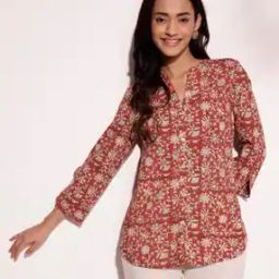 Women Block Print Regular Fit Shirt-image-41