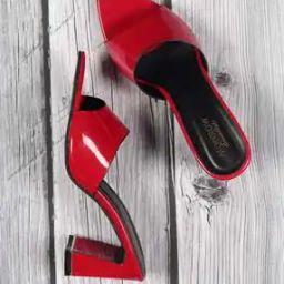 Pointed-Toe Chunky Heeled Sandals-image-57