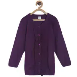 Ruffled Overlay V-Neck Cardigan-picture-14