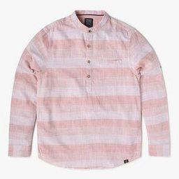Striped Shirt with Half-Placket-image-43