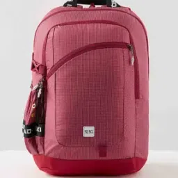 Unisex Checked Backpack with Adjustable Straps-2