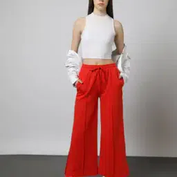 Regular Fit Flayed Track Pants-image-26