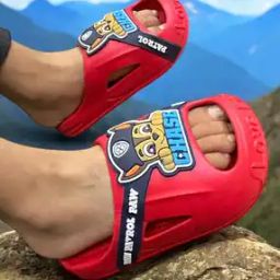 Boys Open-Toe Slides with Badge-image-78