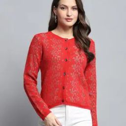 Women Self-design Cardigan-image-3