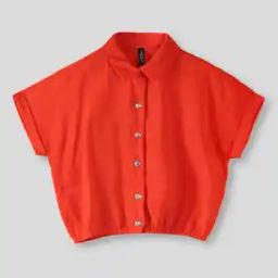 Girls Relaxed Fit Shirt with Spread Collar-image-36