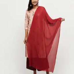 Women Crinkled Dupatta with Beads-picture-32
