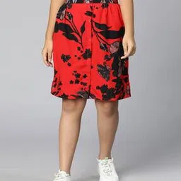 Floral Print A-Line Skirt-picture-53