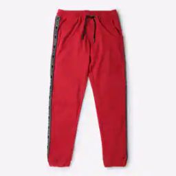 Joggers with Contrast Typographic Print Side Taping-picture-19