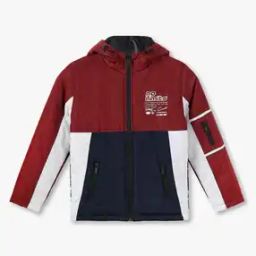 Boys Colourblock Regular Fit Bomber Jacket-picture-30