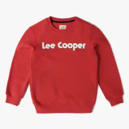 Boys Logo Print Relaxed Fit Crew-Neck Sweatshirt-image-99