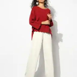 Striped Round-Neck Regular Fit Winter Top-picture-25