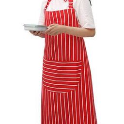Striped Apron with Patch Pocket-image-7