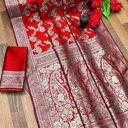 Women Woven Saree with Contrast Border-image-37