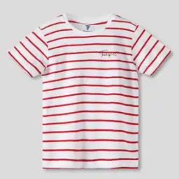 Boys Striped Relaxed Fit Round-Neck T-Shirt-image-14