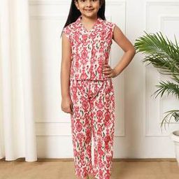 Girls Printed Palazzos & Top Set-image-49