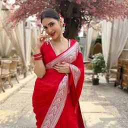 Women Saree with Contrast Zari Border-picture-38