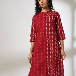Women Block Print Cotton Straight Kurta-image-53