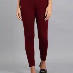 Ankle-Length Leggings with Elasticated Waist-image-61