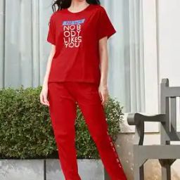 zeyo Women Typographic Loungewear Set-picture-43