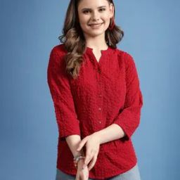 Spread Collar Shirt with Full Sleeves-picture-18