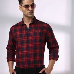 Men Checked Smart Fit Shirt-image-16