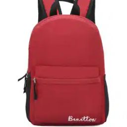 Men Striped Backpack with Adjustable Straps-3