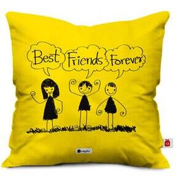 Typographic Print Cushion Cover 12" x 12"-0