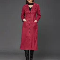Women Regular Fit Trench Coat-image-3