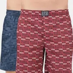 US57 Super Combed Mercerized Cotton Woven Boxer Shorts with Side Pocket-image-15