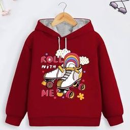 Graphic Print Hooded Sweatshirt-image-94