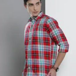 Checked Shirt with Patch Pocket-image-36