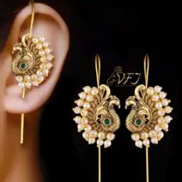 Women Pearl-Studded Ear Cuffs-16