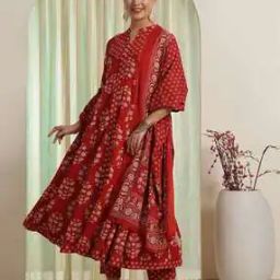 Women Printed Anarkali Kurta Set-picture-48