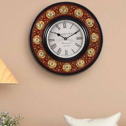 Floral Printed Vintage Wall Clock-image-66