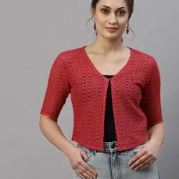 Open-Front Lace Shrug-12